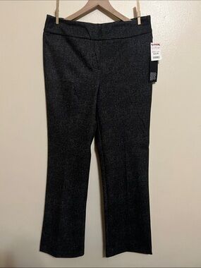 Jones & Co. Dark Charcoal Straight Dress Pants